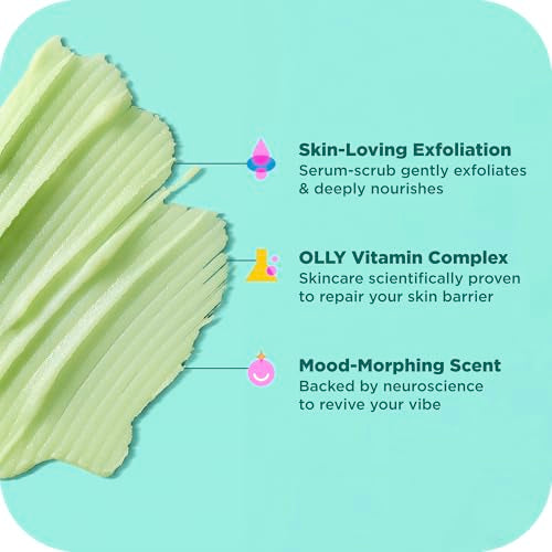 OLLY Revive Body Scrub Nourishing Cleanser, 6 oz - Product Imagery