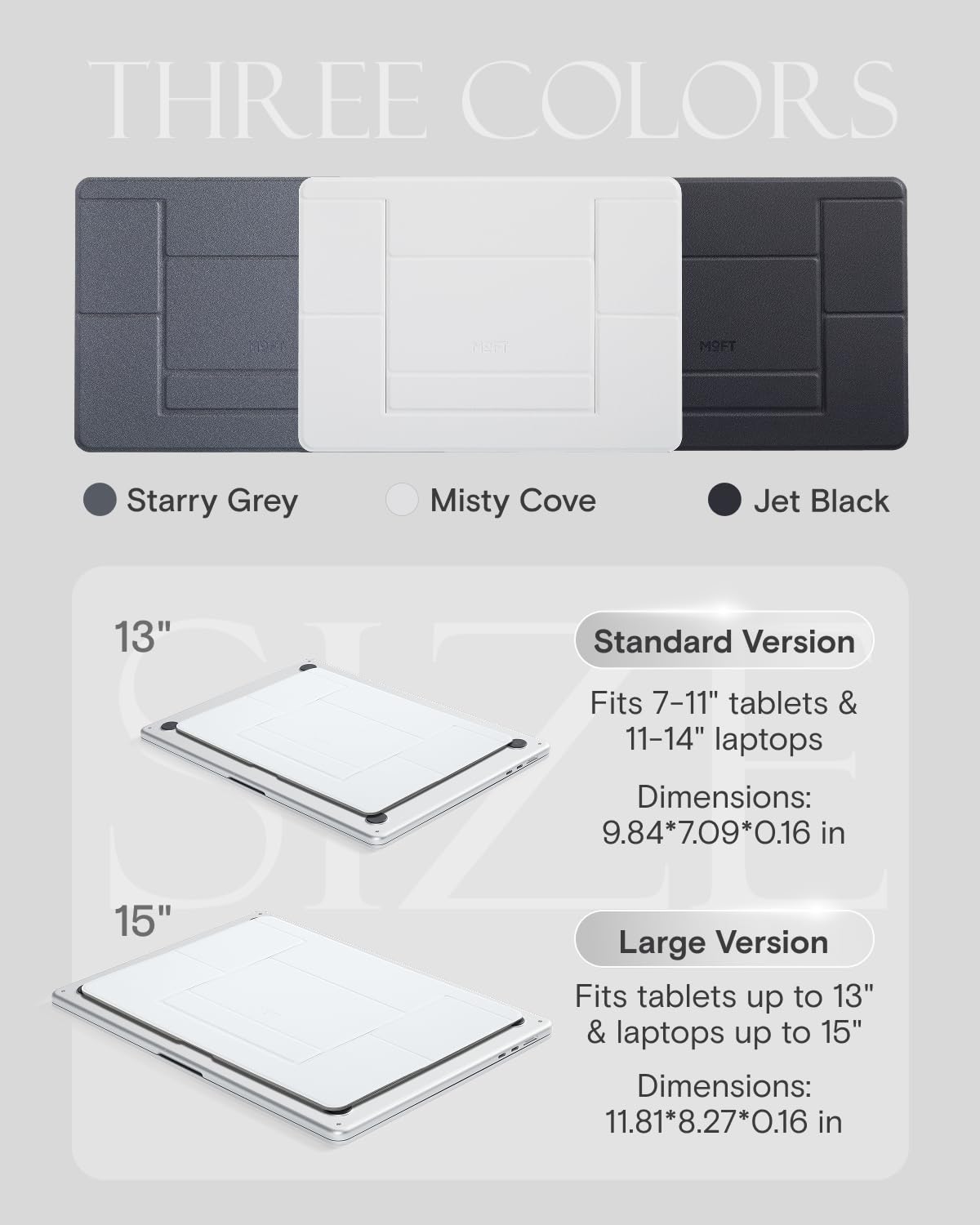 MOFT Invisible Laptop Stand, Stick-Free Tablet&Laptop Riser for Mobile Work