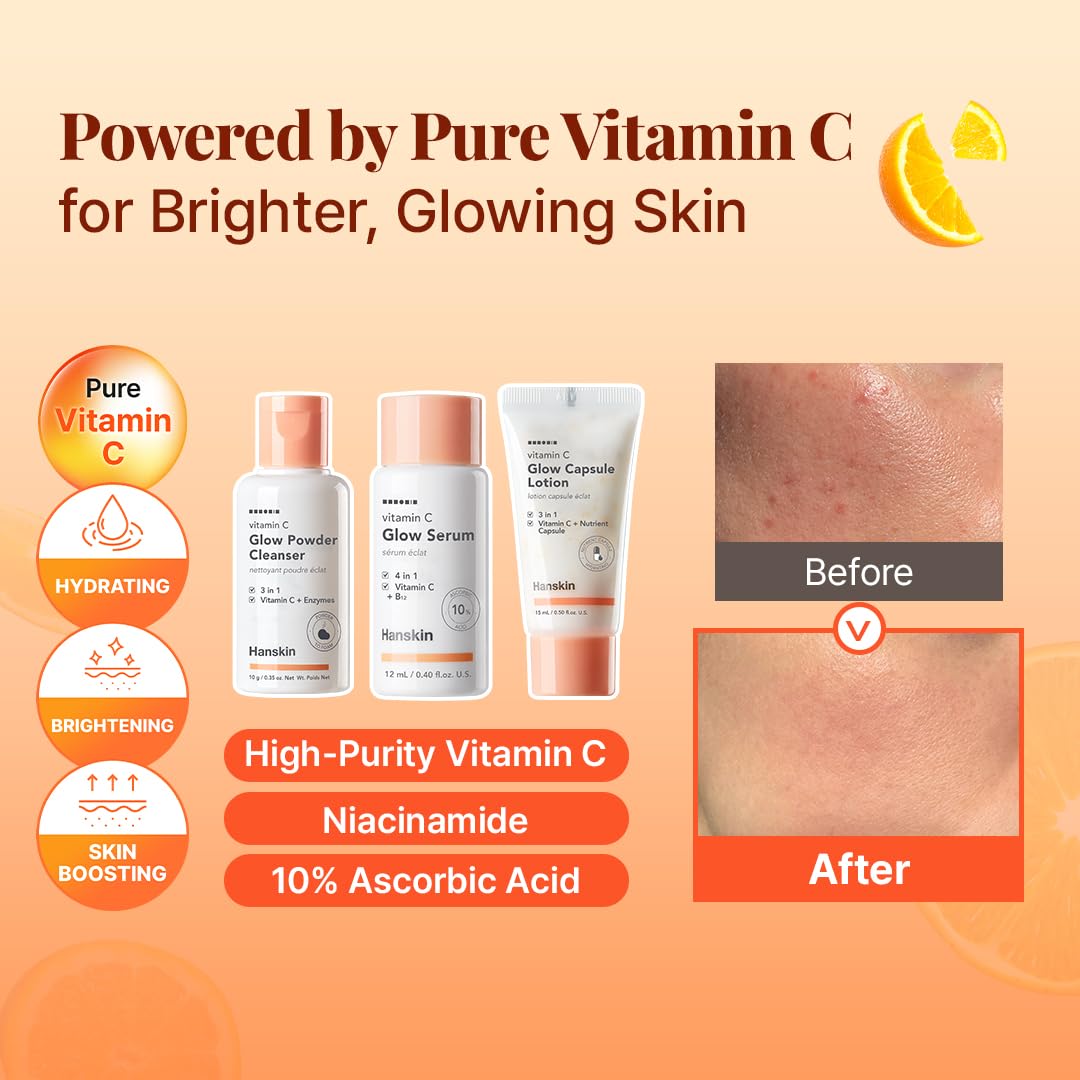 Hanskin Glow Skin On the Go Kit–Brightening &amp; Hydrating Mini - Hanskin