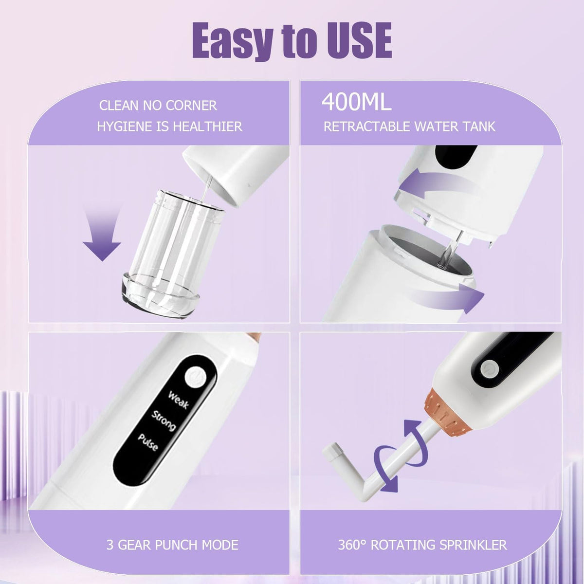 Portable Travel Electric Bidet - HGHOHG Official Imagery - 4
