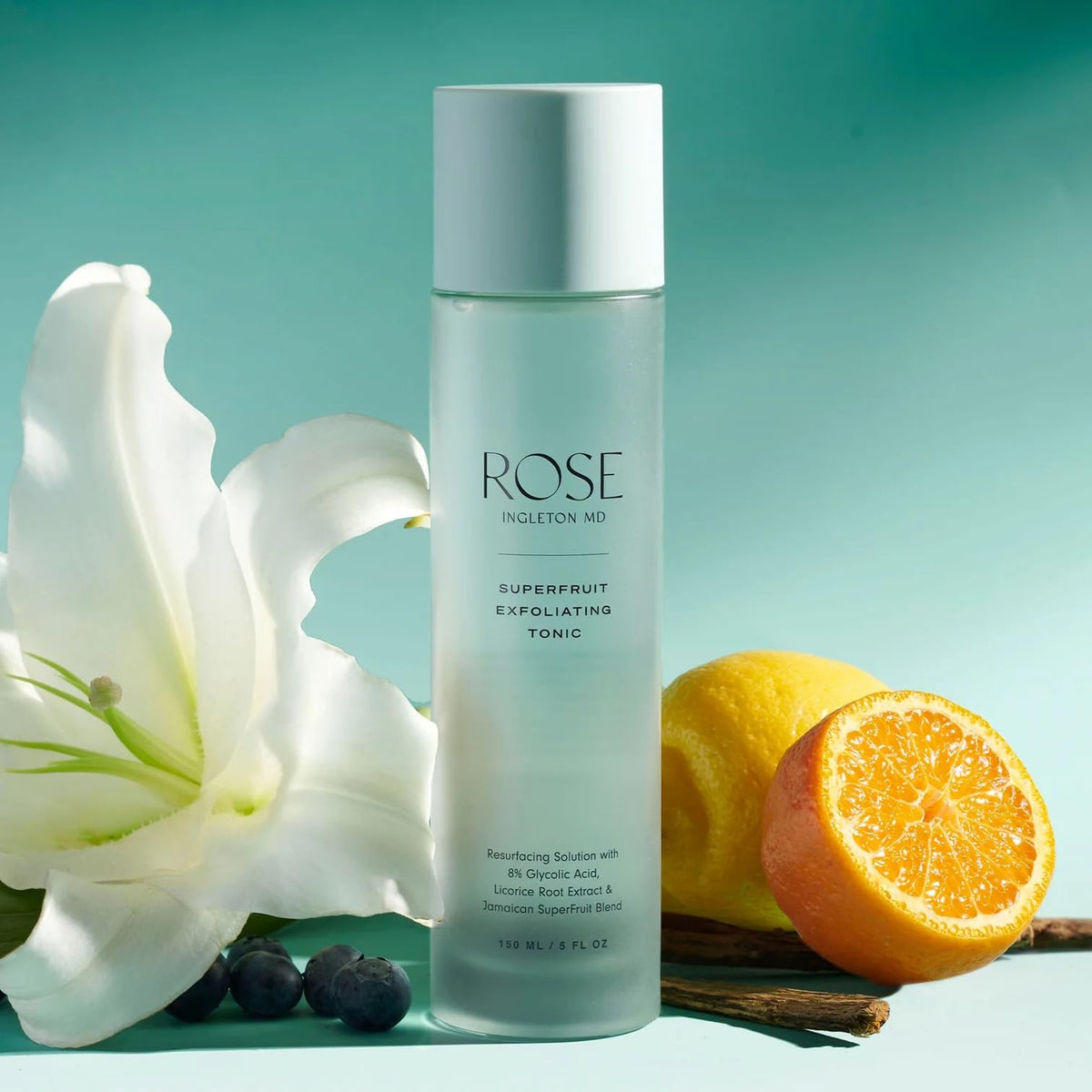 SuperFruit Glycolic Acid 8 Exfoliating Toner AHA Toner for - ROSE Ingleton MD Official Imagery - 4