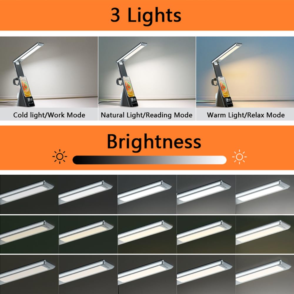 IHAO 6in1 Multifunctional Foldable LED Table Lamp with - IHAO Official Imagery - 5
