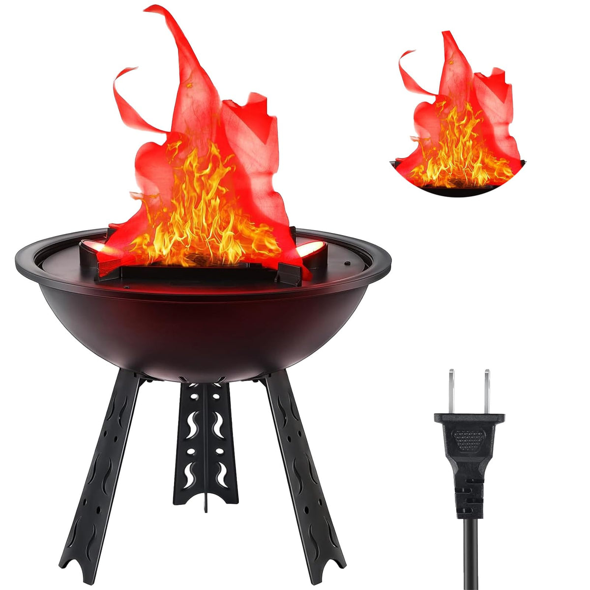 3D LED Fake Fire Lamp - WVIOUOPU Official Imagery - 1