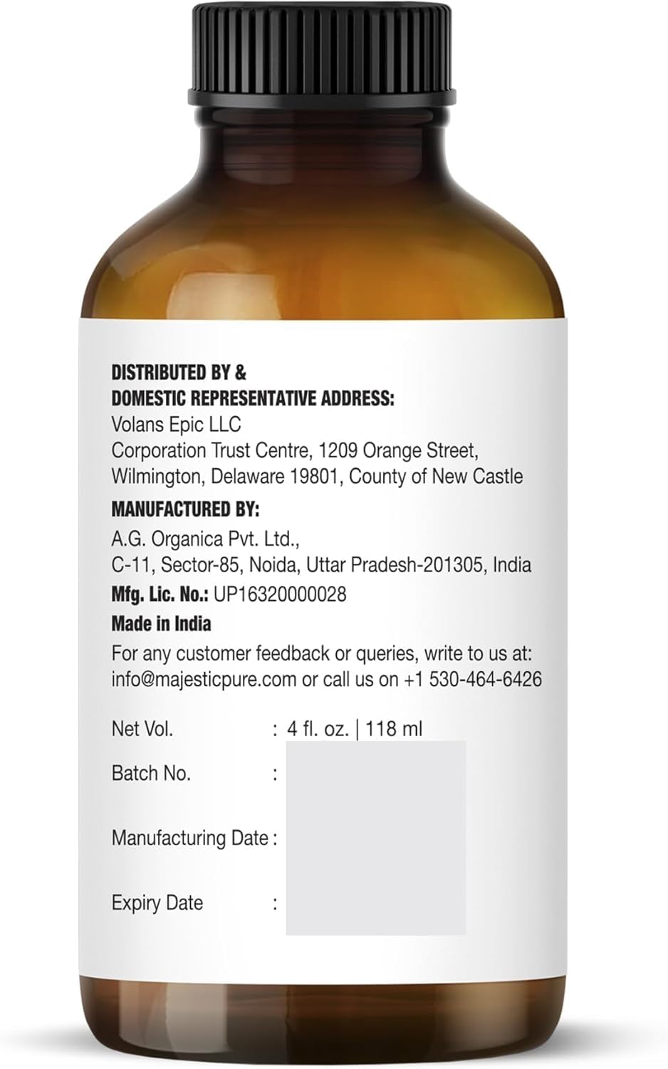 Majestic Pure Lavender Essential Oil 4 fl oz – Dropper