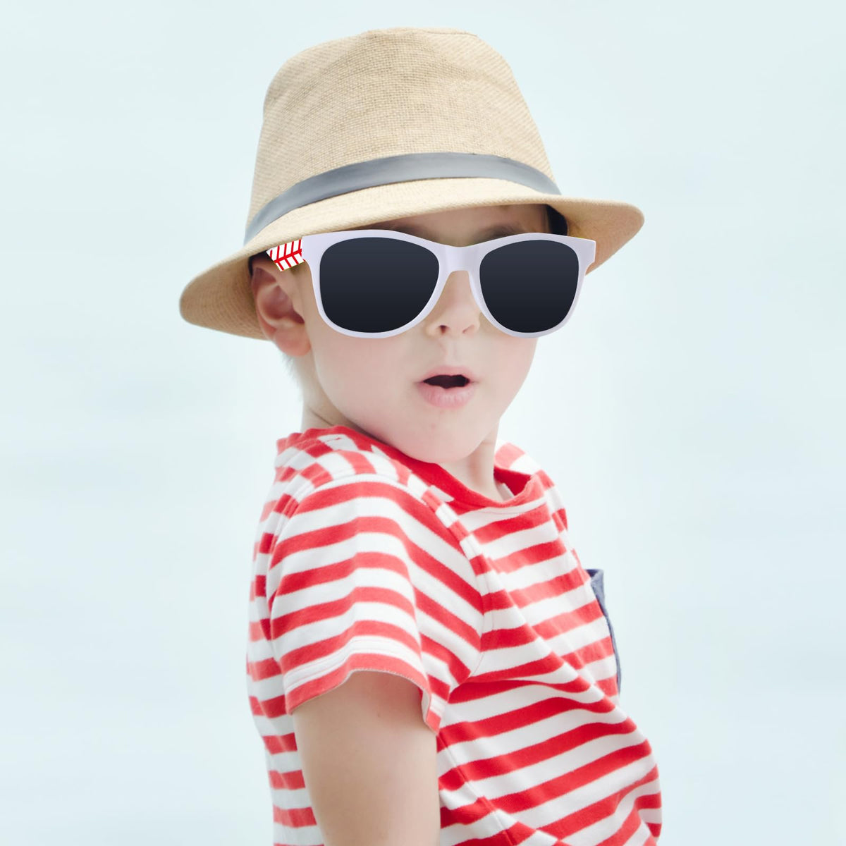 16 Pack Baseball Sunglasses Red White Sunglasses Bulk for - CHUNNIN Official Imagery - 3