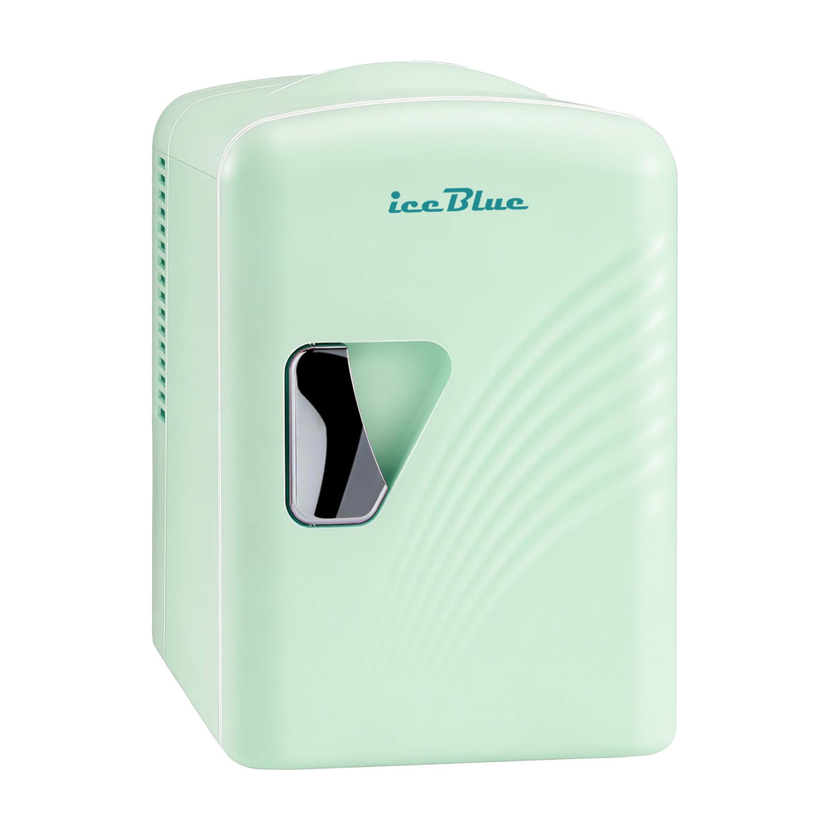 Mini Fridge 4 Liter 6 Cans Makeup Fridge with Retro Wavy - Iceblue Official Imagery - 1