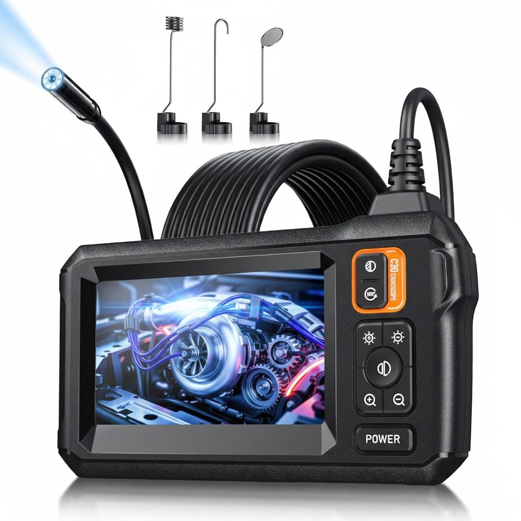 MugEasy Endoscope Camera with Light, Inspection Borescope Camera by MugEasy - Angle View 8