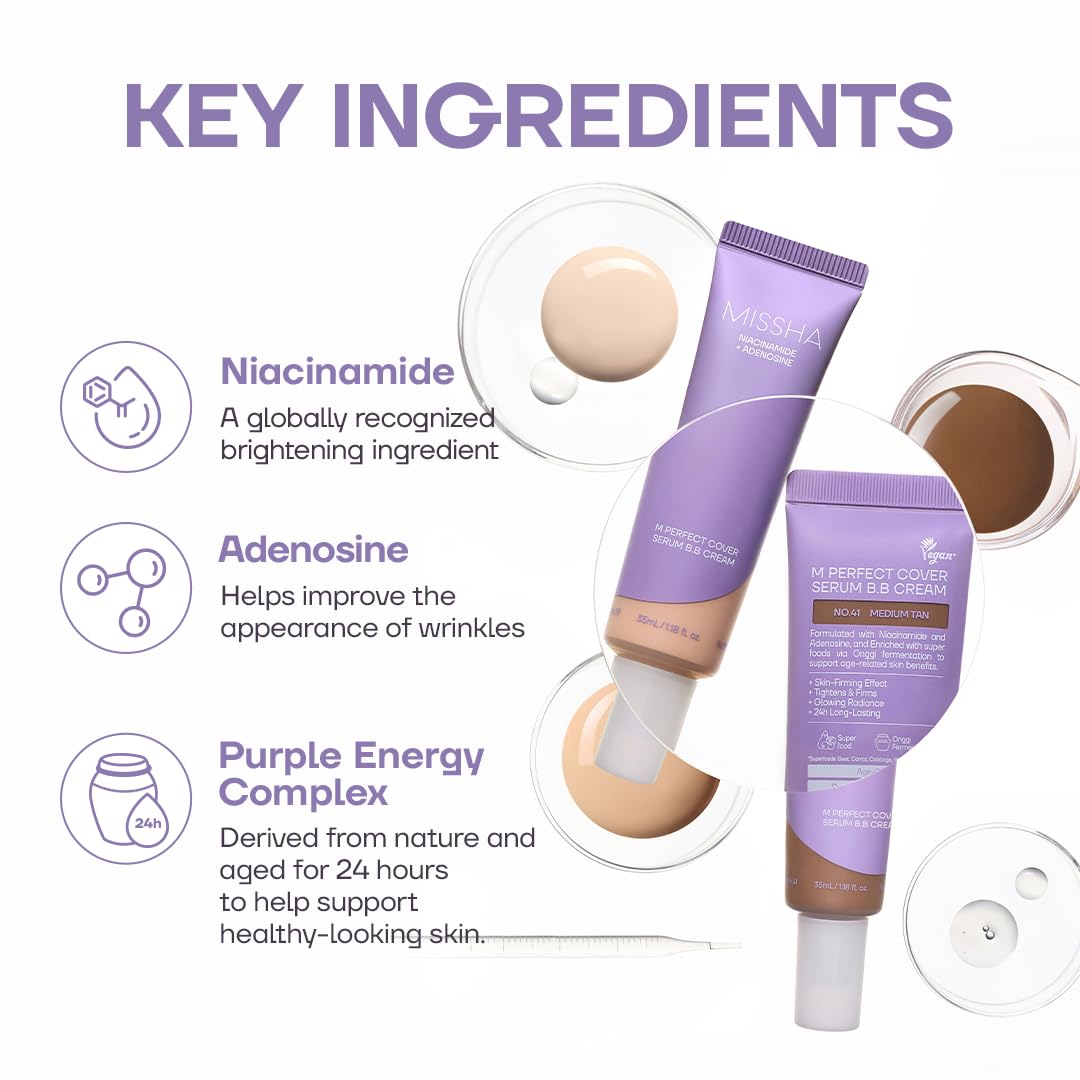 MISSHA M Perfect Cover Serum BB Cream No.23 Natural Beige 1.18 oz - MISSHA Official Product View 5