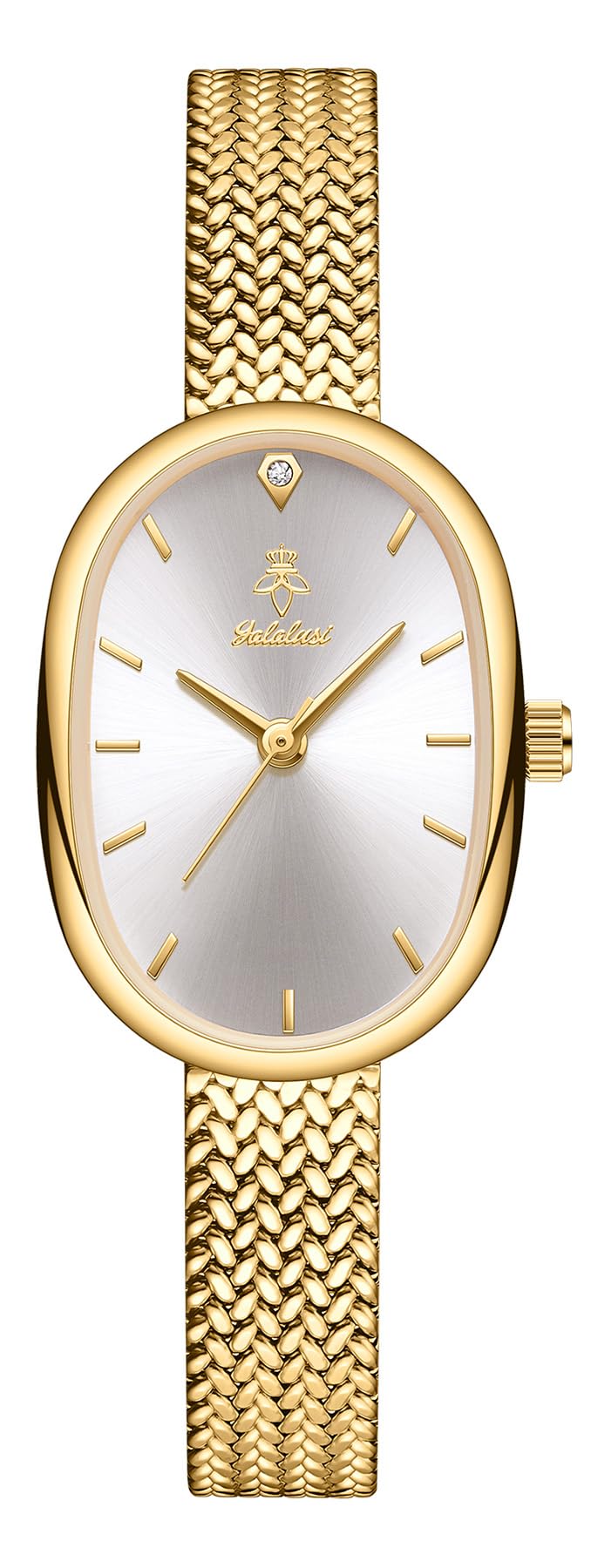 MASTOP Petite Vintage Oval Gold Bracelet Watch for Women - MASTOP Official Imagery - 2