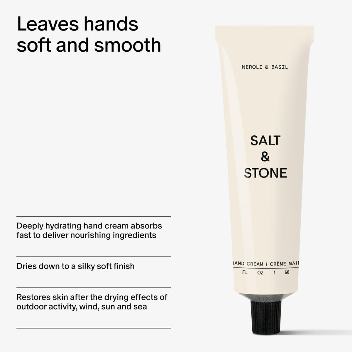 Salt Stone Hand Cream Hand Lotion Women Men Neroli Basil 2 - Salt & Stone Official Imagery - 6