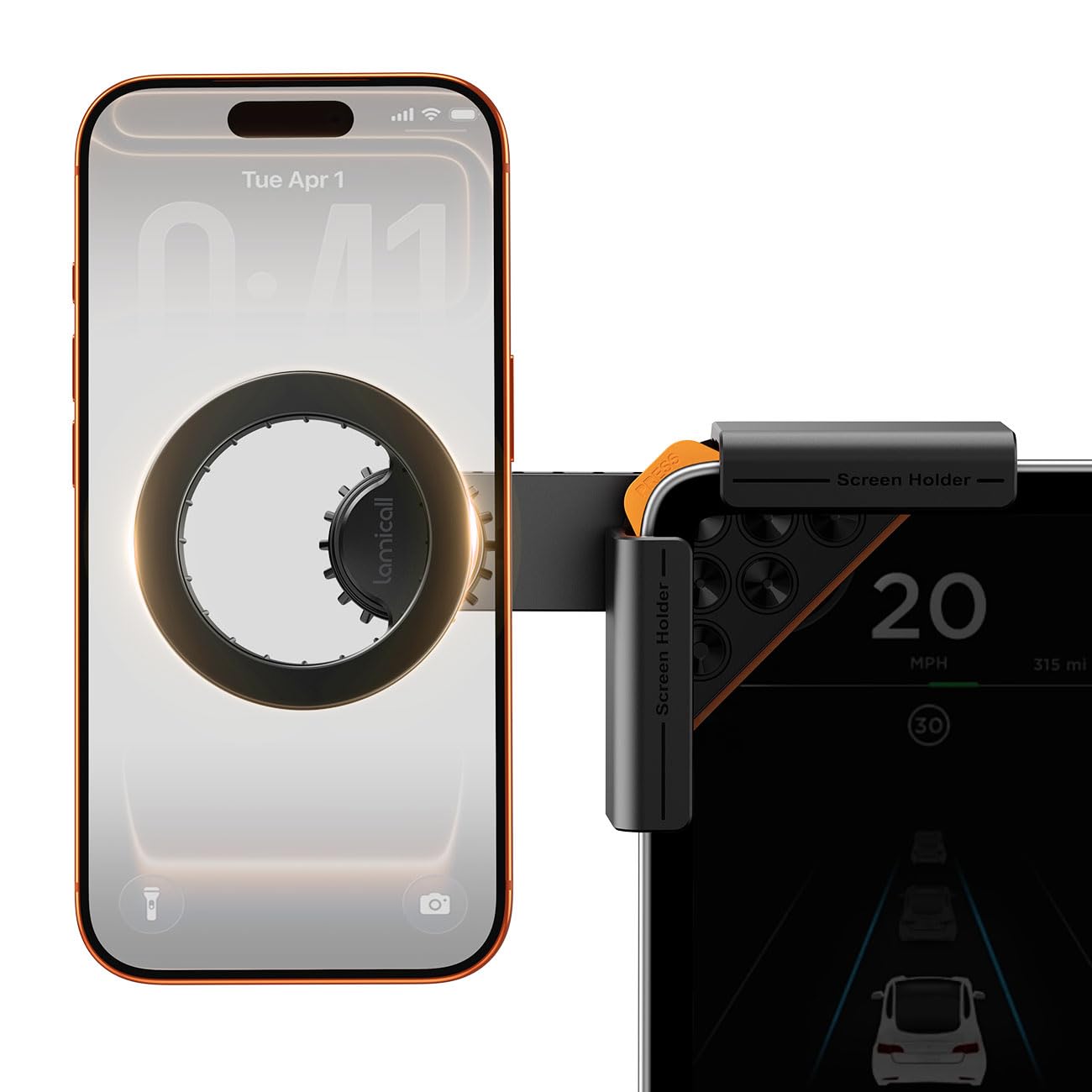 Lamicall Magnetic Phone Holder for Tesla Model 3 and Y Strongest N55 Magnet - Lamicall Official Product View 1