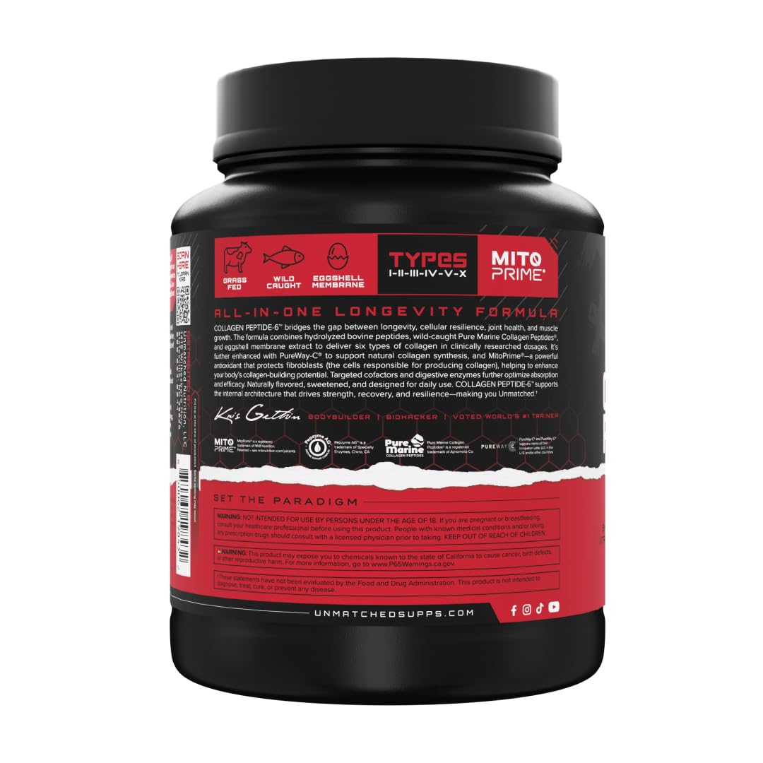 Unmatched Collagen Peptide 6 Wellness Support Vanilla Creme - Unmatched Official Imagery - 8