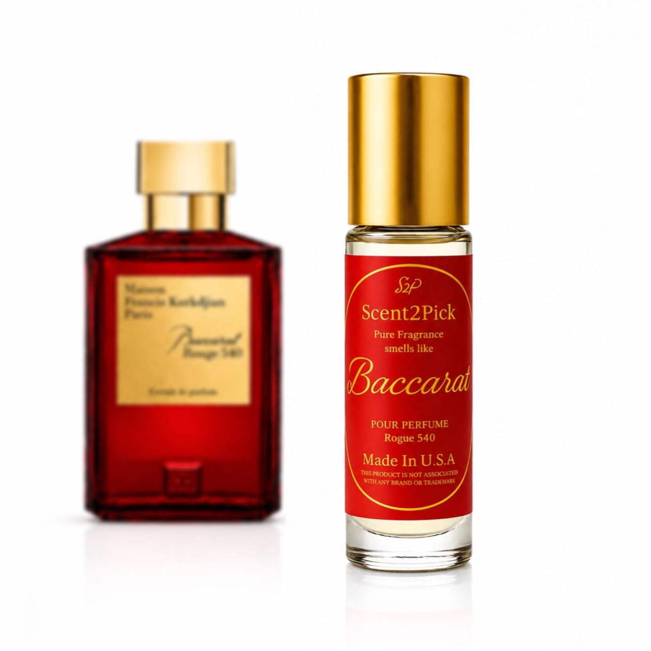 Baccarat Rouge 540 ROLL-ON SCENT OIL - 10ml Alcohol-Free - Product Imagery