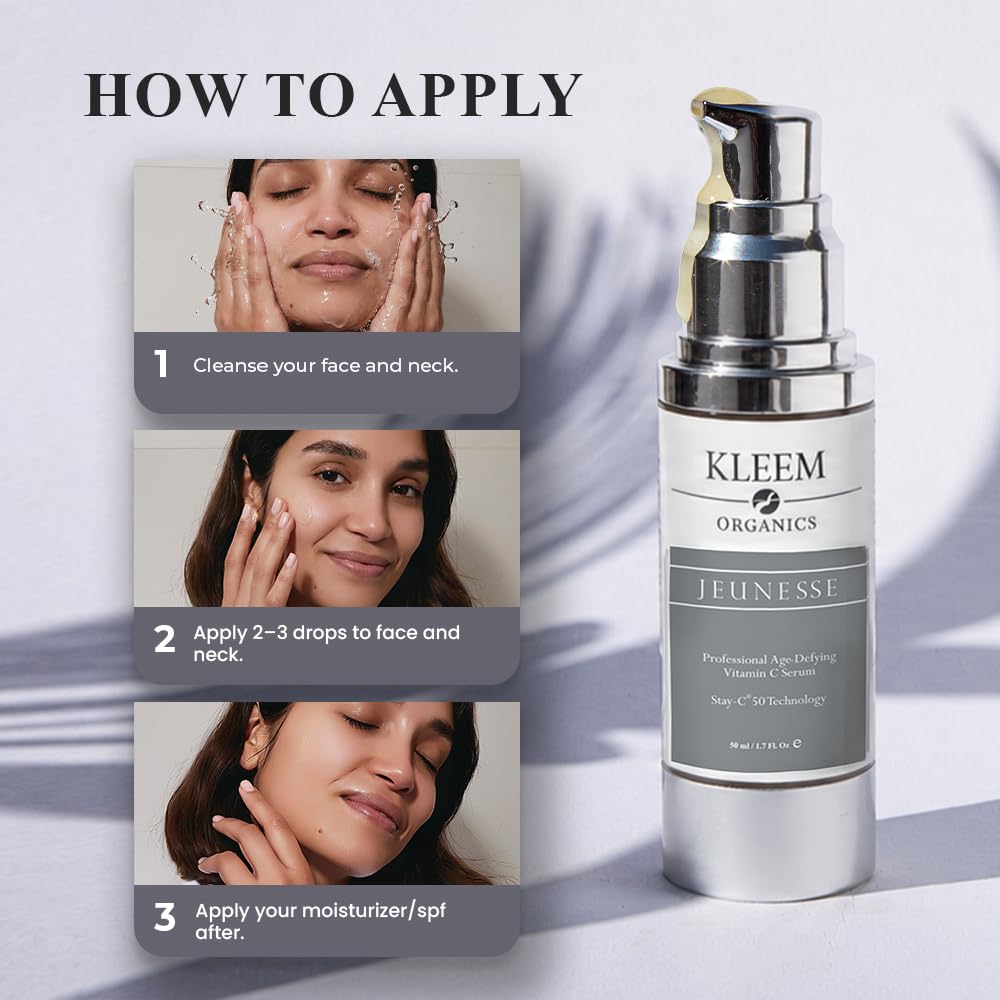 Kleem Organics Kleem Vitamin C Serum for Face - Anti Aging & Brightening - Kleem Organics Official Product View 8