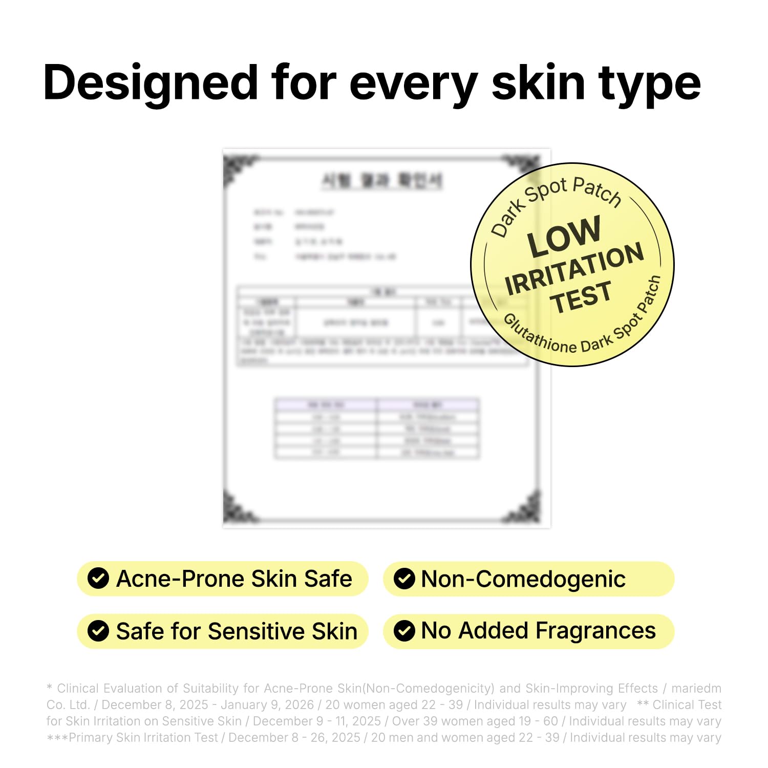 MANYO Glutathione 7 Dark Spot Serum Patch, for Uneven Skin Tone, - ma:nyo