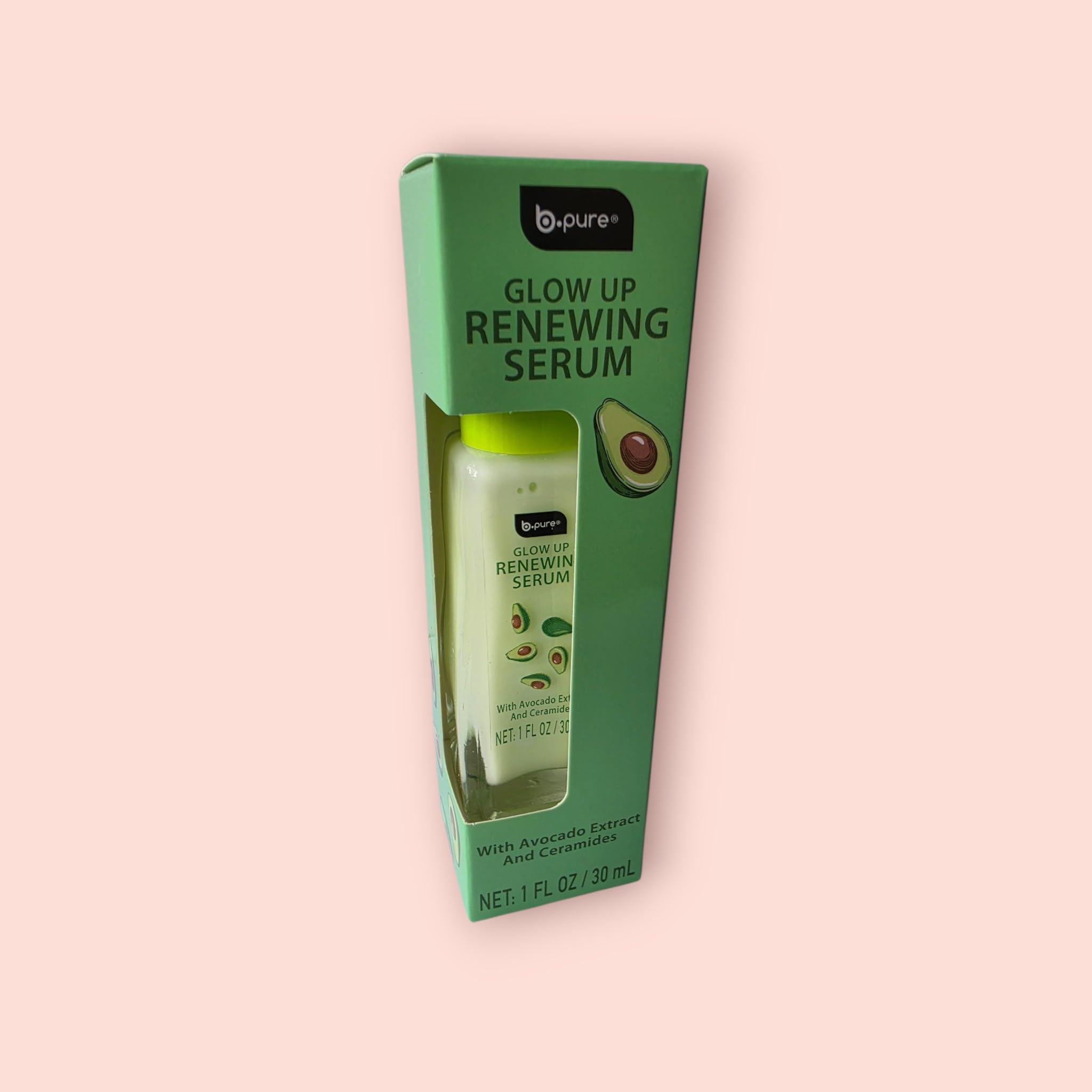B.pure Glow Up Renewing Serum with Avocado Extract and - b.pure
