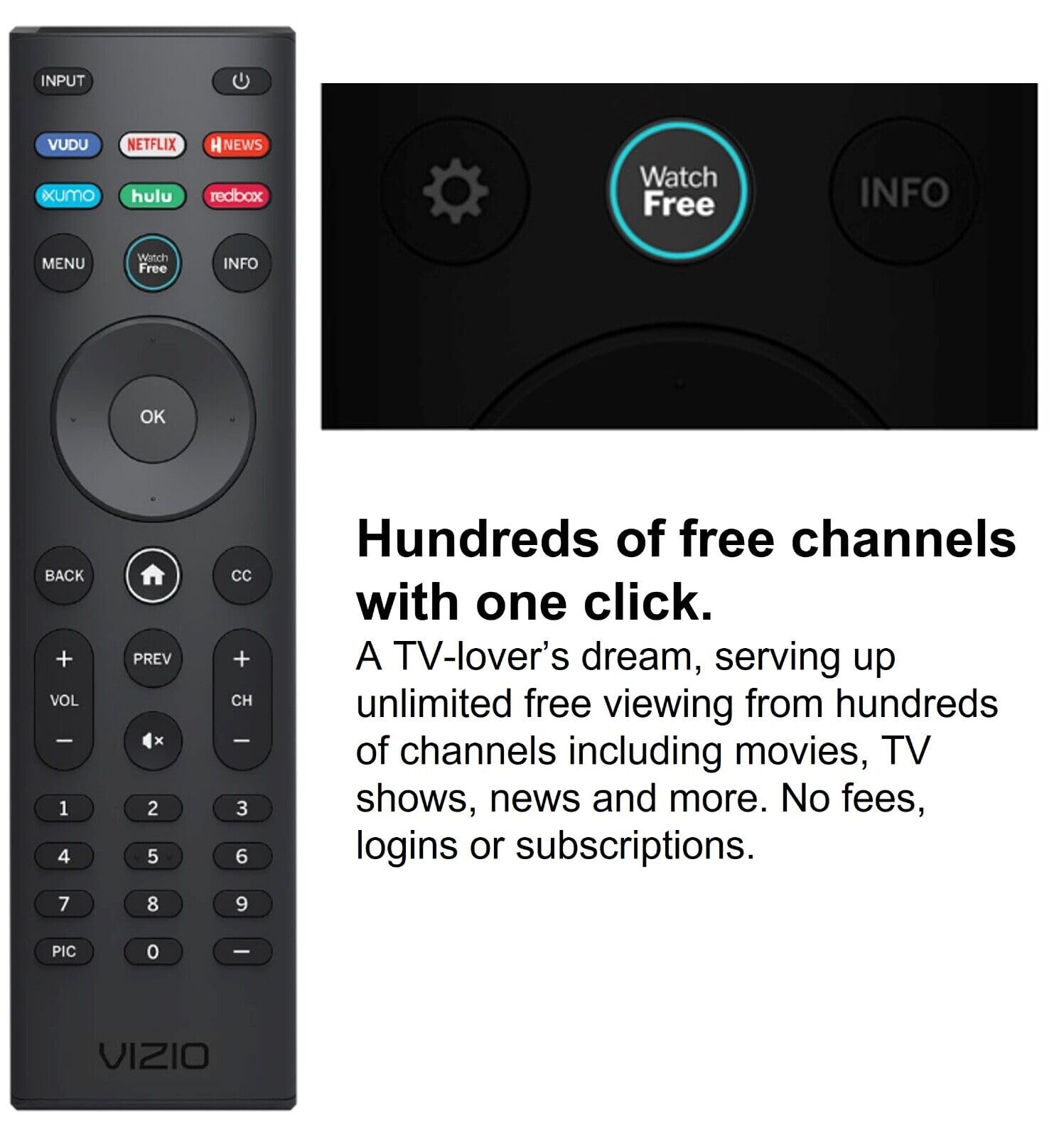 VIZIO SmartCast Universal Remote Control - Smart Remote Replaceme - VIZIO Official Product View 4