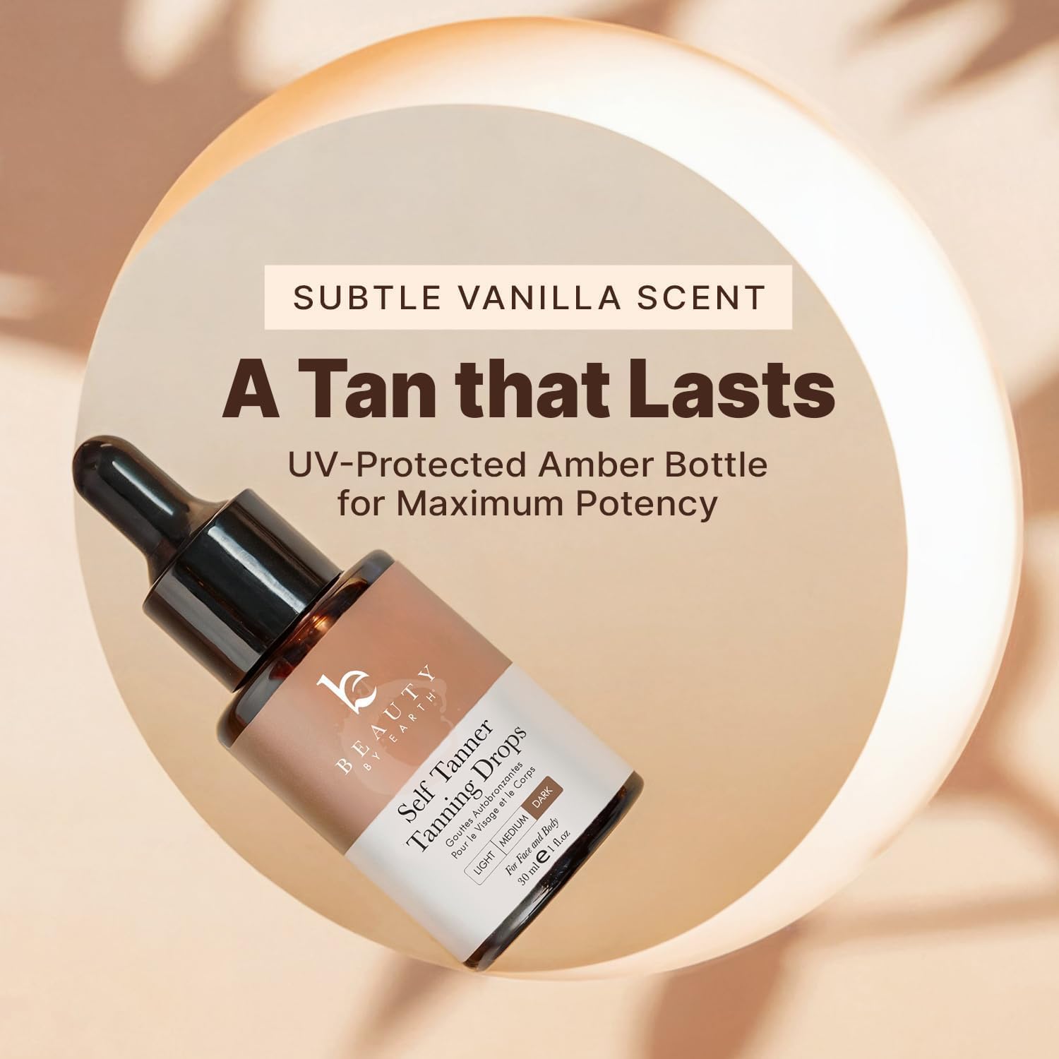 Self Tanning Drops for Face - USA Made with Organic & Natural Ingredients - Beauty by Earth Official Product View 8