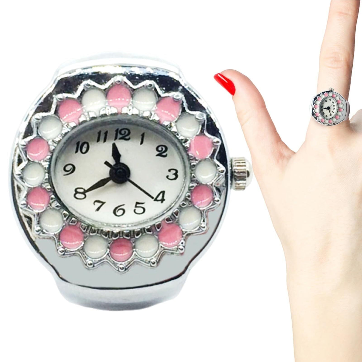 Ring Watch Precise Ring Watches Jewelry Crystal Clock for - TOOPHVBNDZ Official Imagery - 8