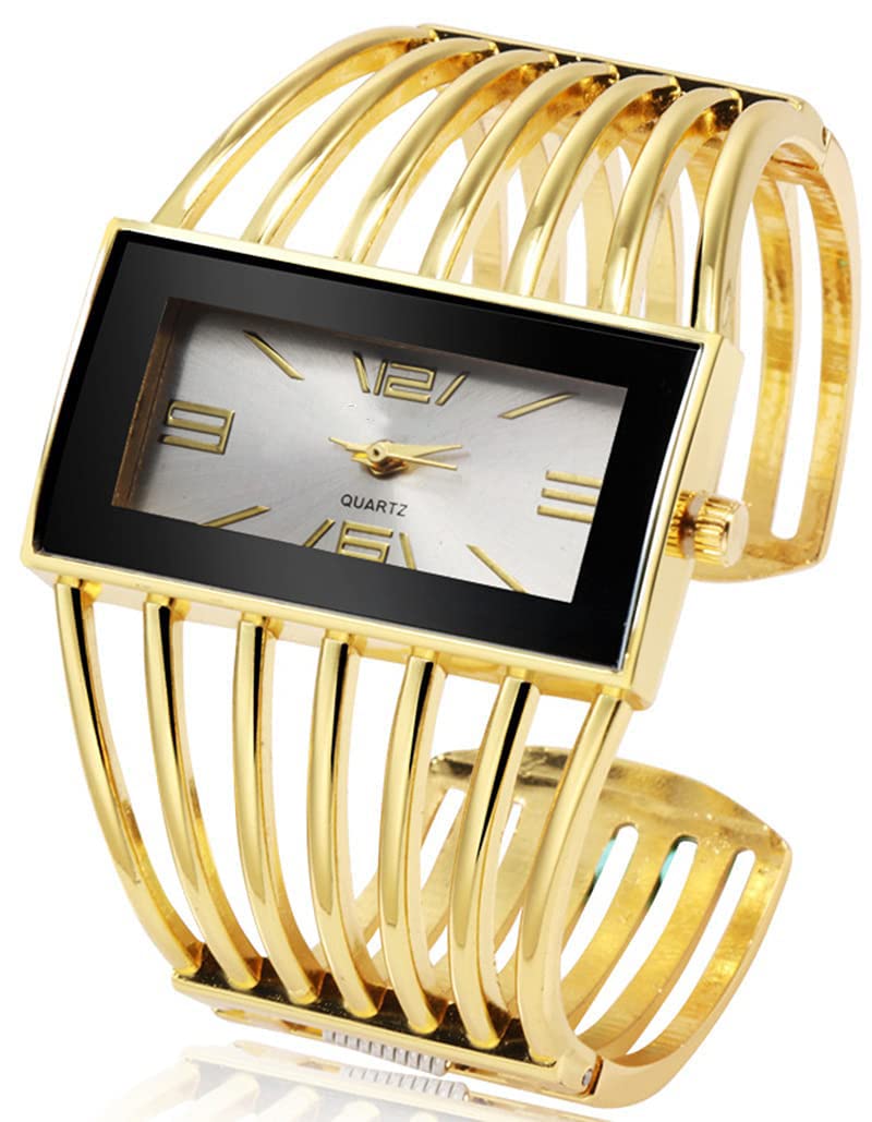 Bracelet Watch for Women Luxury Rectangular Case Analog Quartz - Product Imagery