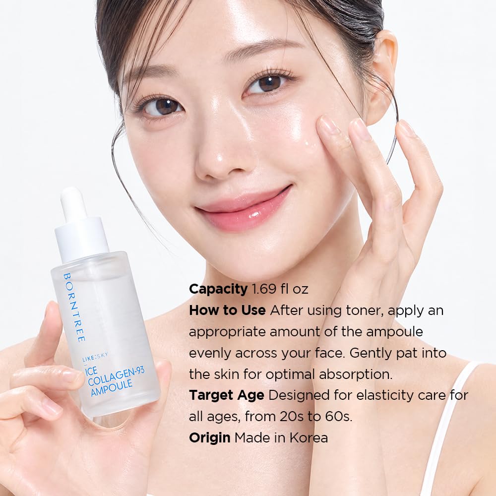 BORNTREE Like Sky Ice Marine Collagen 93 Ampoule 1 69 fl oz - BORNTREE Official Imagery - 3