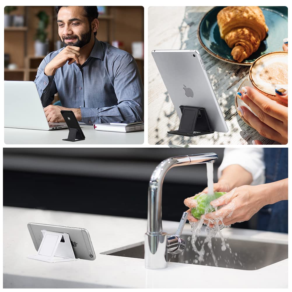 Kemoxan 2 Pack Portable Cell Phone Stand Holder for Desk, Foldable Pocket-Sized - Kemoxan Official Product View 6