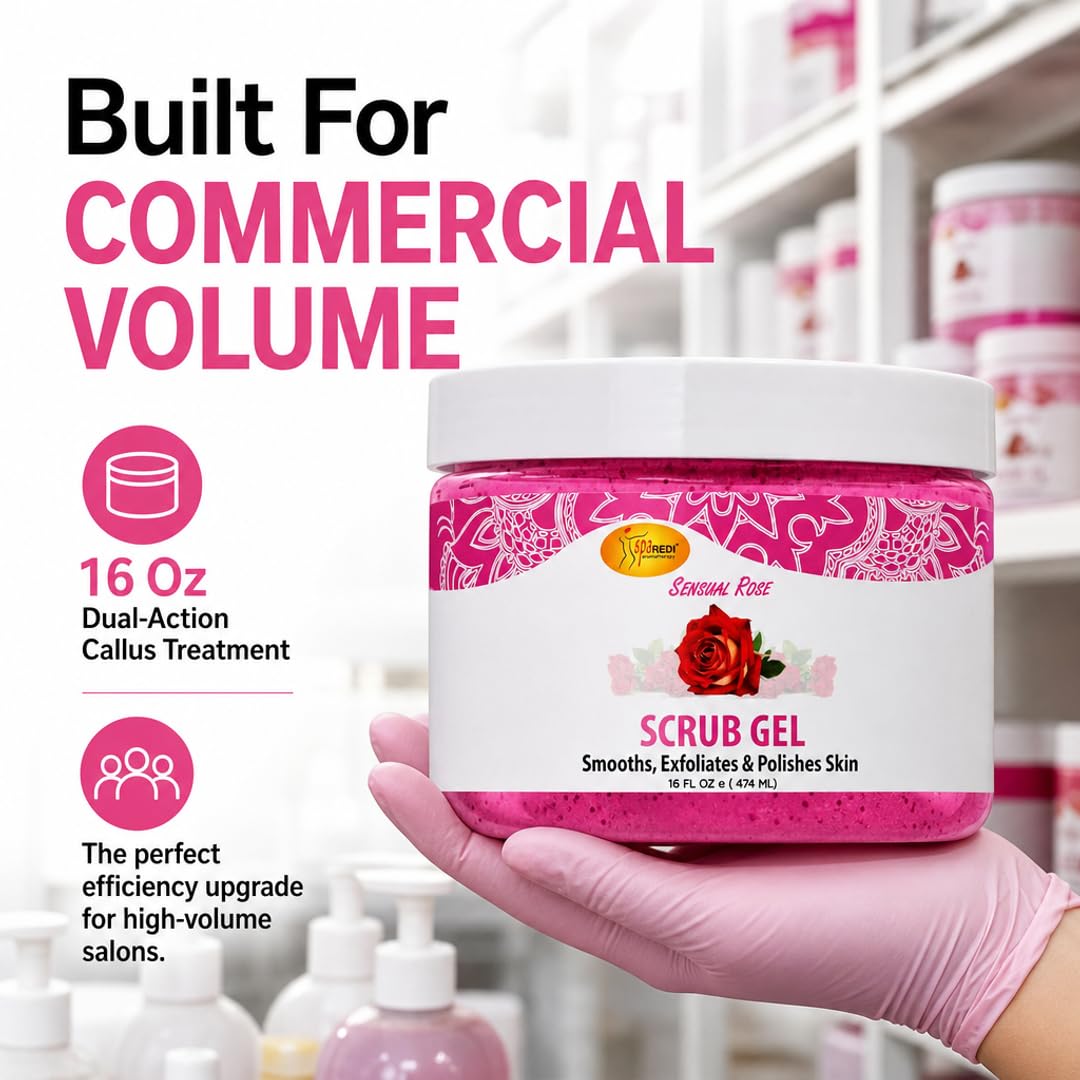 SPA REDI Exfoliating Pedicure Scrub Gel – Pumice & Hyaluronic Acid Callus - SPA REDI Official Product View 8