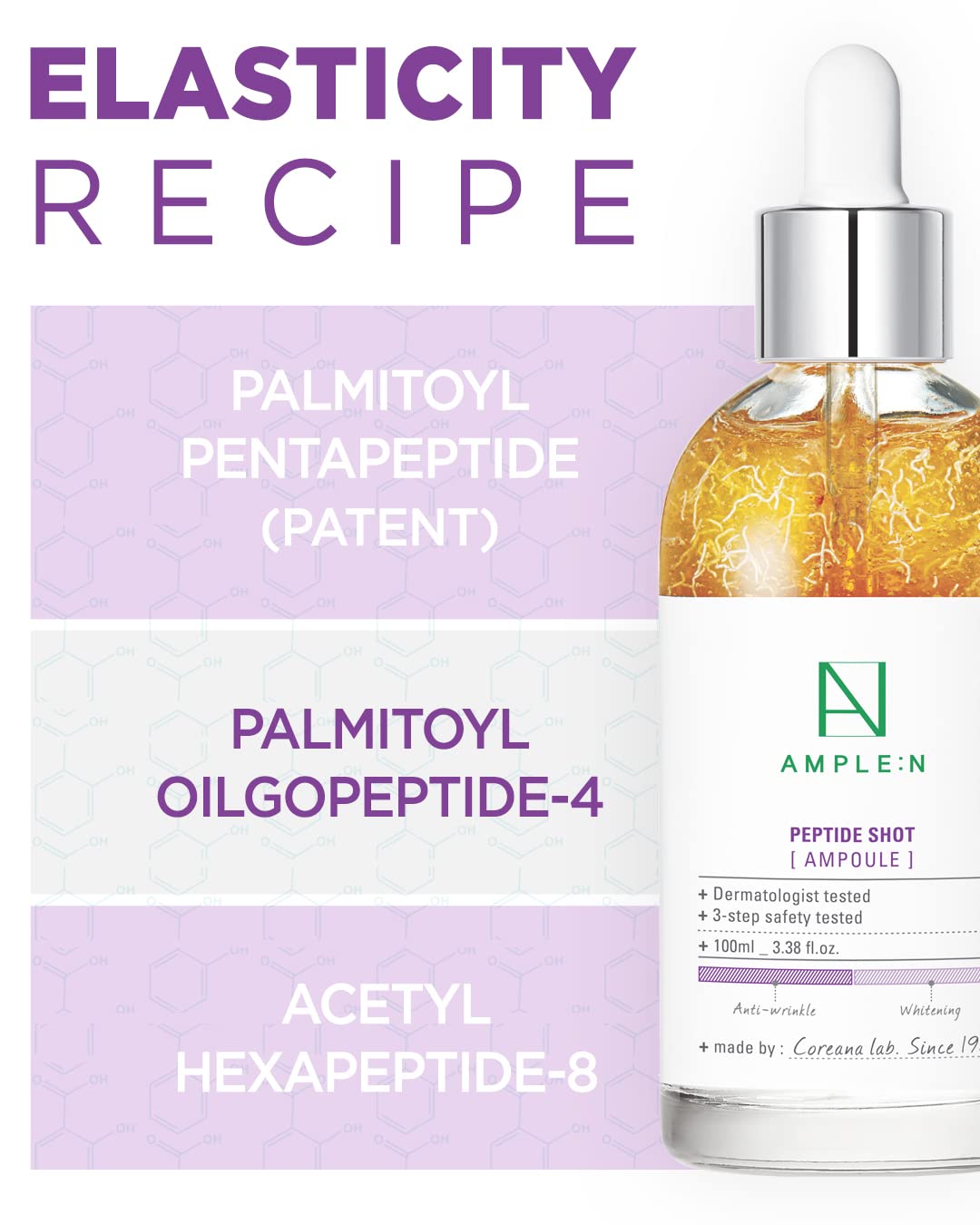 AMPLE N Lift Prep Duo Korean Peptide Face Ampoule Hyaluronic - CORÉANA Official Imagery - 4