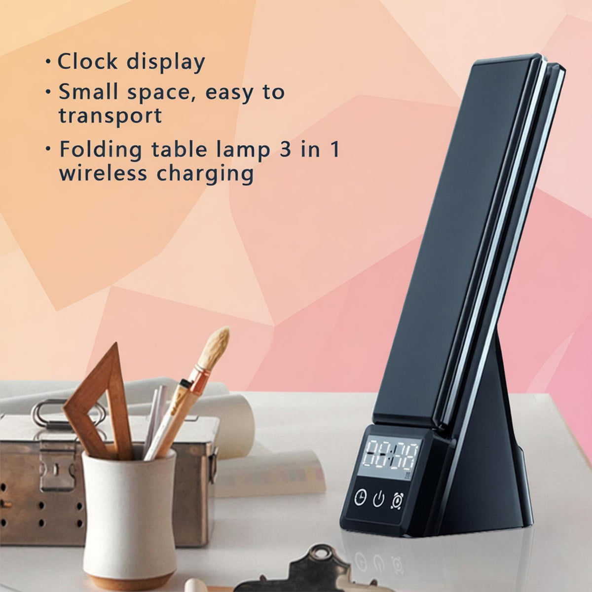 AYI Multi Functional Wireless Charging Lamp with LED Display - AYI Official Imagery - 5