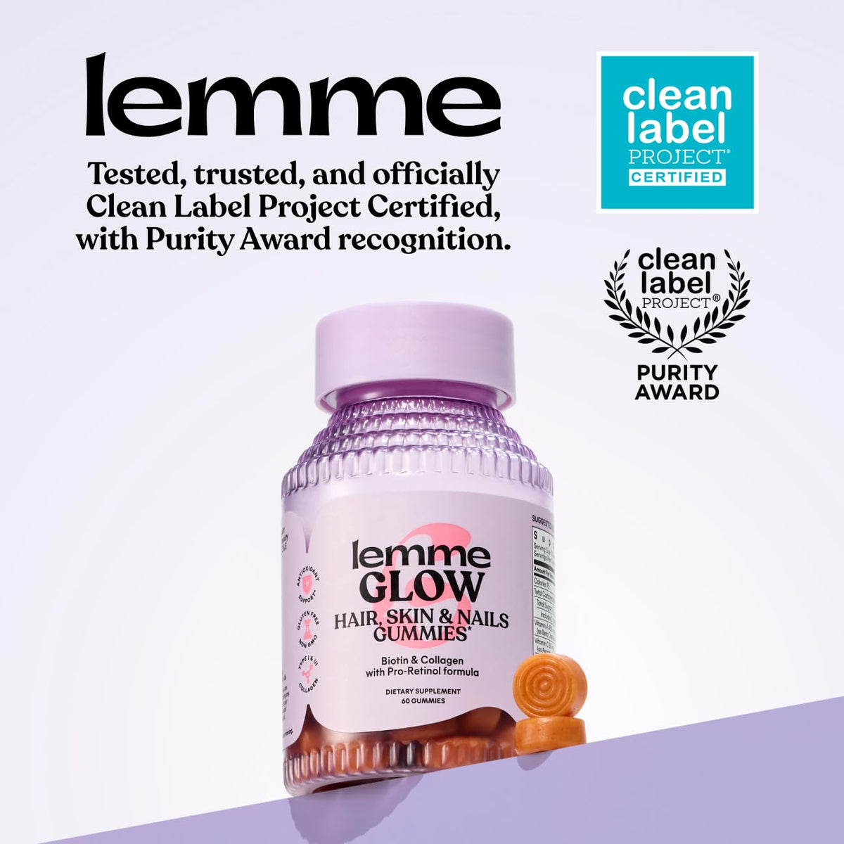 Lemme Glow Collagen Gummies for Strong Nails Healthy Skin 30 - Lemme Official Imagery - 6