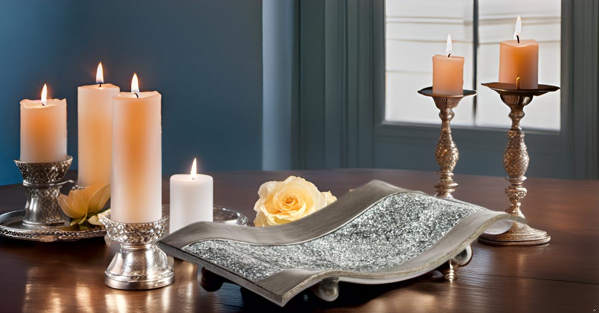 Creative Scents Schonwerk Silver Centerpiece for Dining Room - Creative Scents Official Imagery - 8