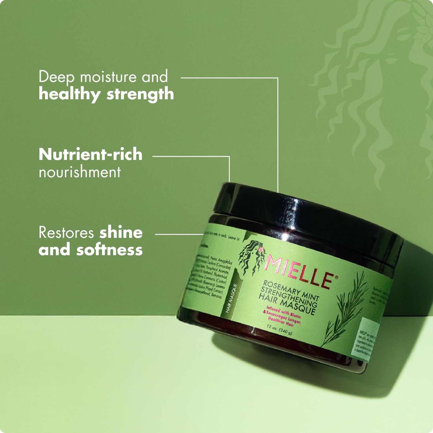Mielle Organics Rosemary Mint Hair Mask with Biotin - Mielle Organics Official Product View 4