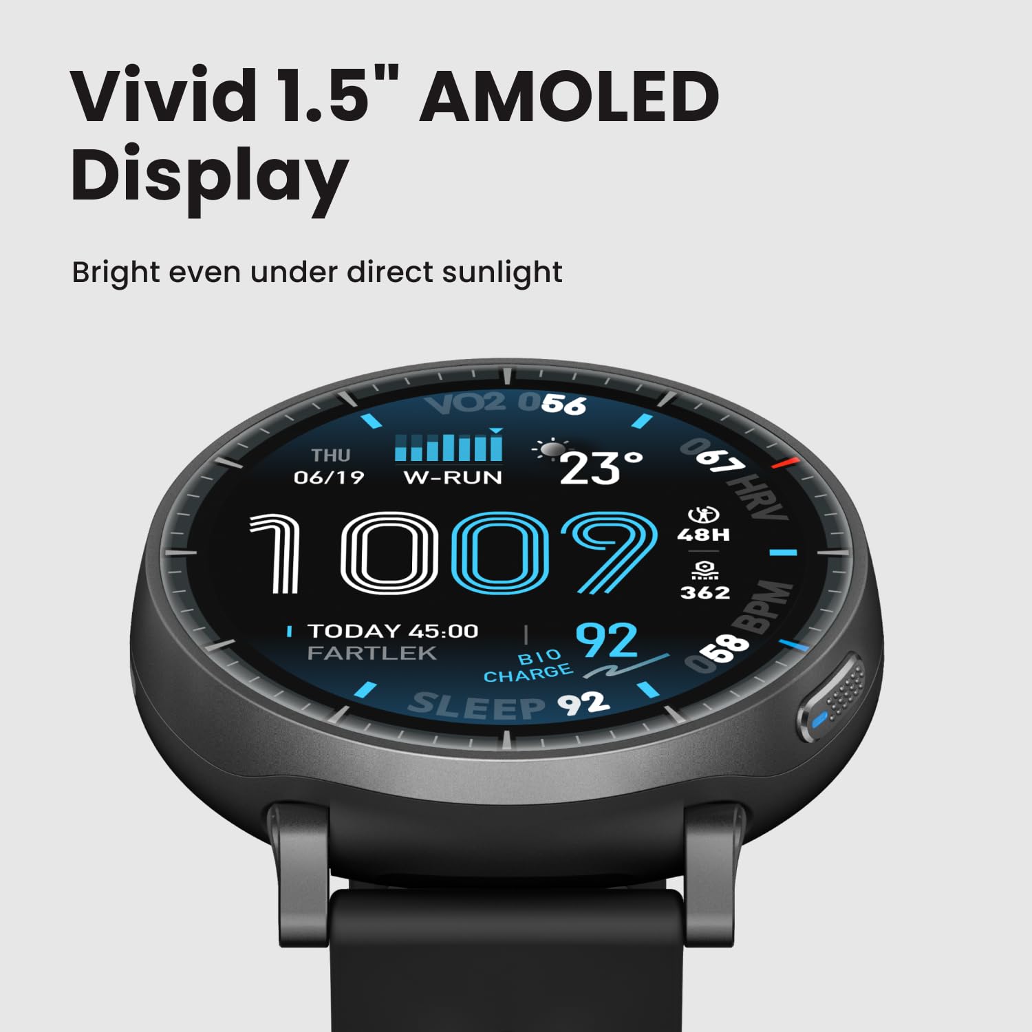 Amazfit Active Max Smart Watch, 1.5" AMOLED Display, GPS, iOS/Android - View 2