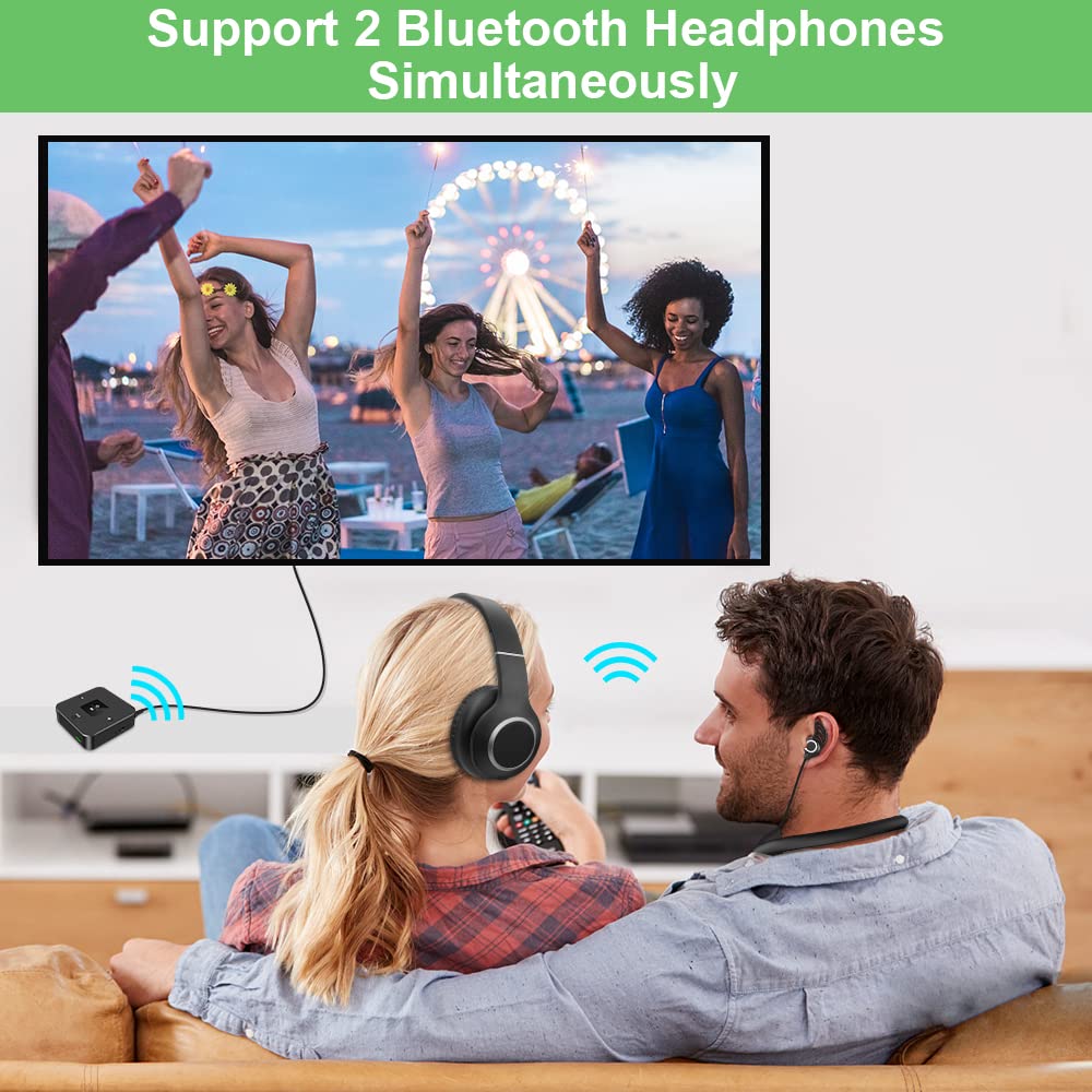 Bluetooth Transmitter Receiver for TV to Wireless Headphone - Golvery Official Imagery - 5