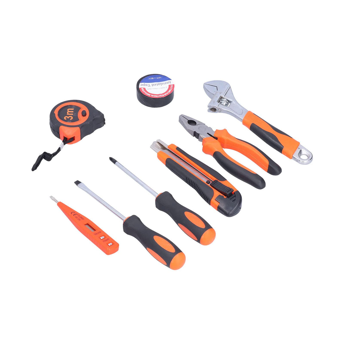 FIXMAN 9Pcs Tool Set Portable Plastic Tools Kit Toolbox High - ANKROYU Official Imagery - 8