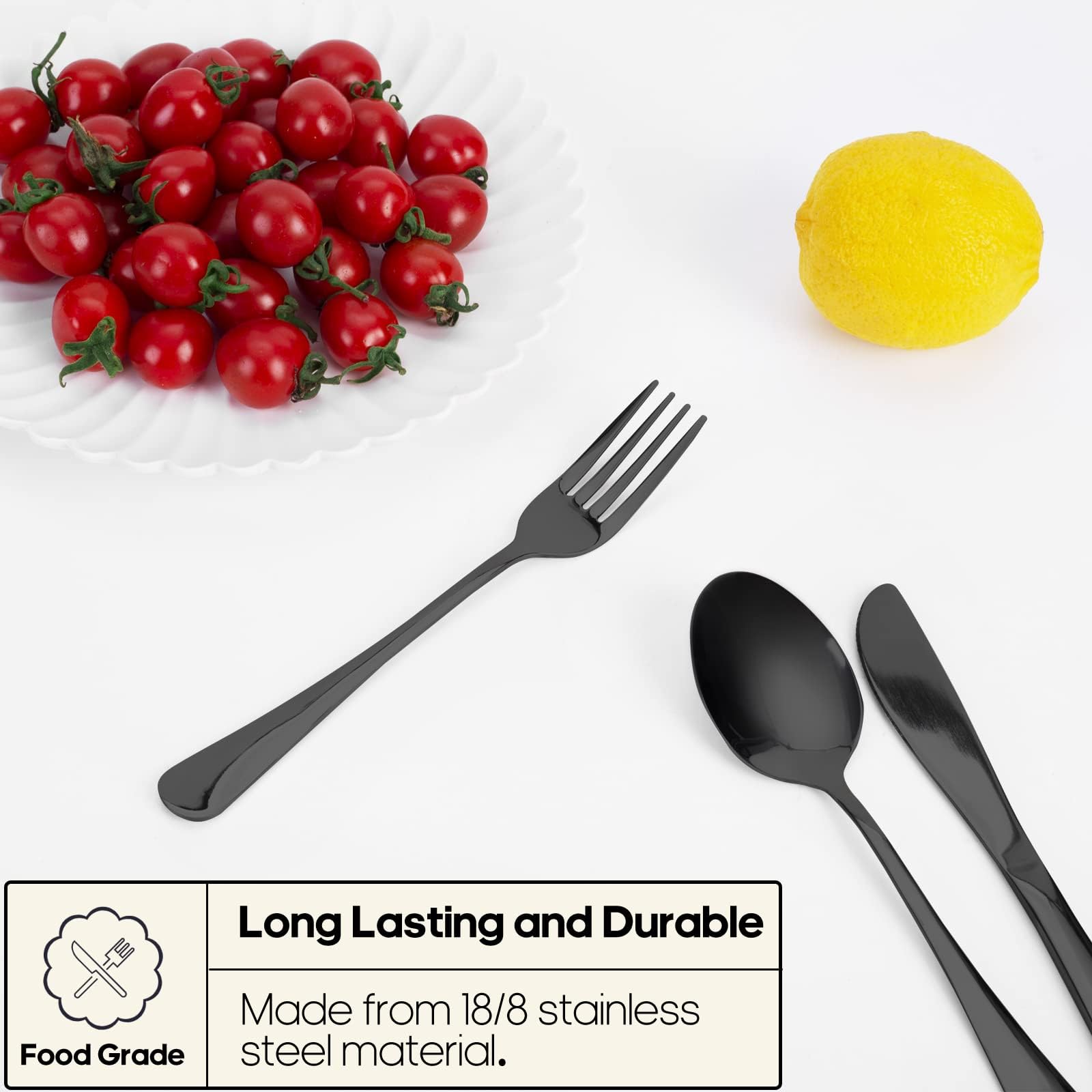 Quatish 5 Piece Travel Utensils with Case, Portable Cutlery Set, - Quatish Official Product View 4