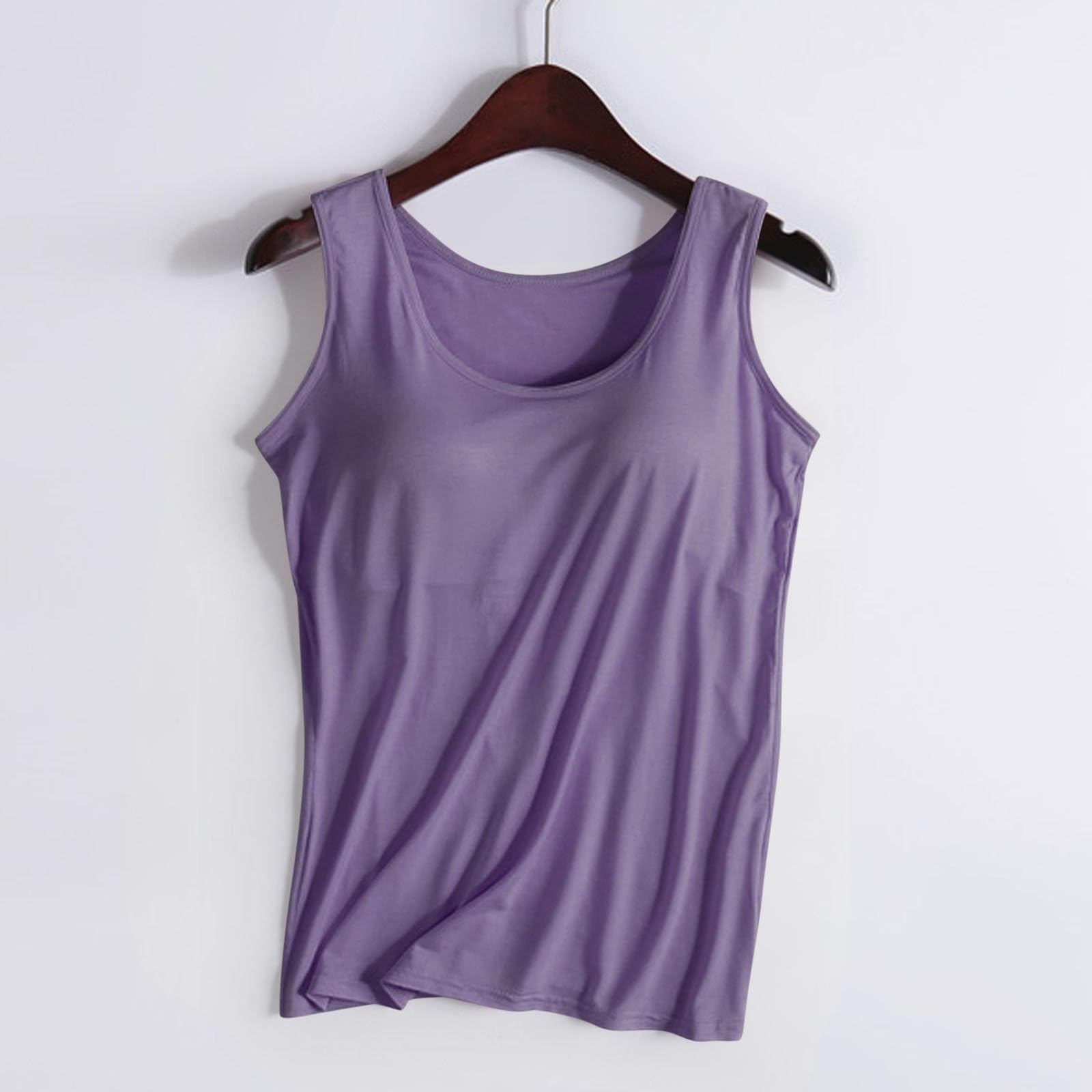 Nantdog Tank Tops with Built in Bras for Women Sports Cute Cami Workou - View 4