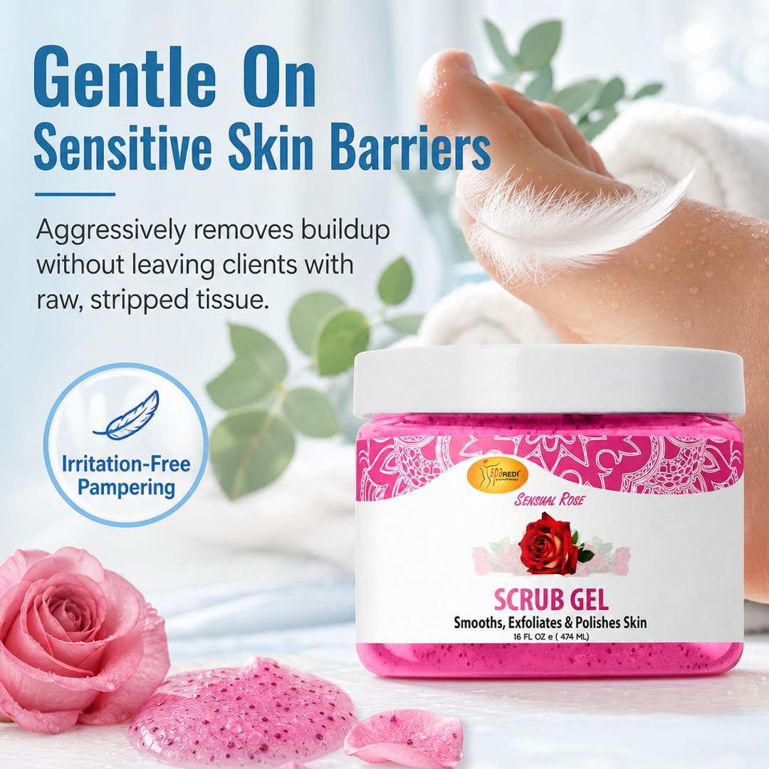 SPA REDI Exfoliating Pedicure Scrub Gel – Pumice & Hyaluronic Acid Callus - SPA REDI Official Product View 6