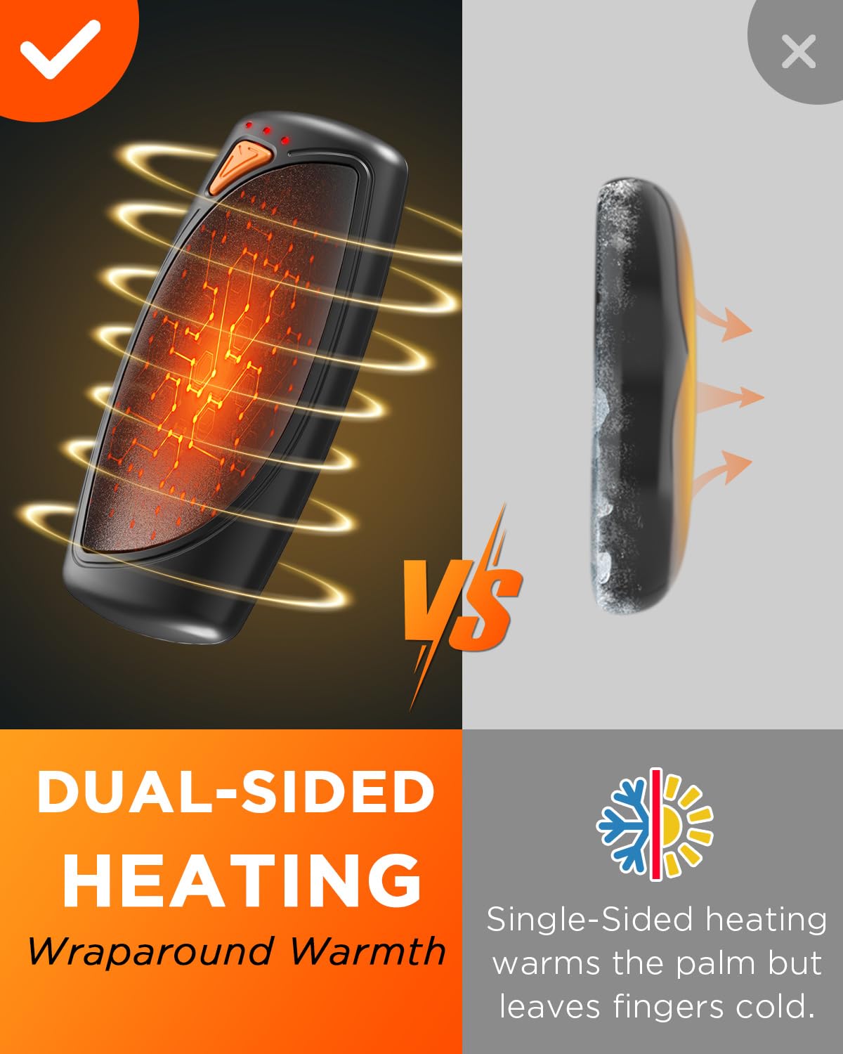 Hand Warmers Rechargeable with Charge Case 2 Packs 14 000mAh - vimwing Official Imagery - 7