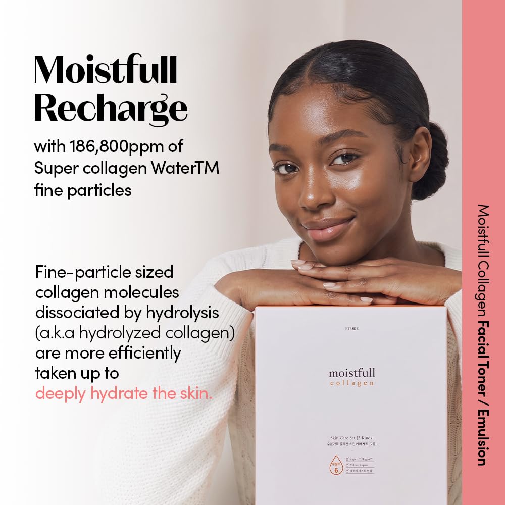 ETUDE Moistfull Collagen Korean Skin Care Toner and Emulsion - ETUDE Official Imagery - 6