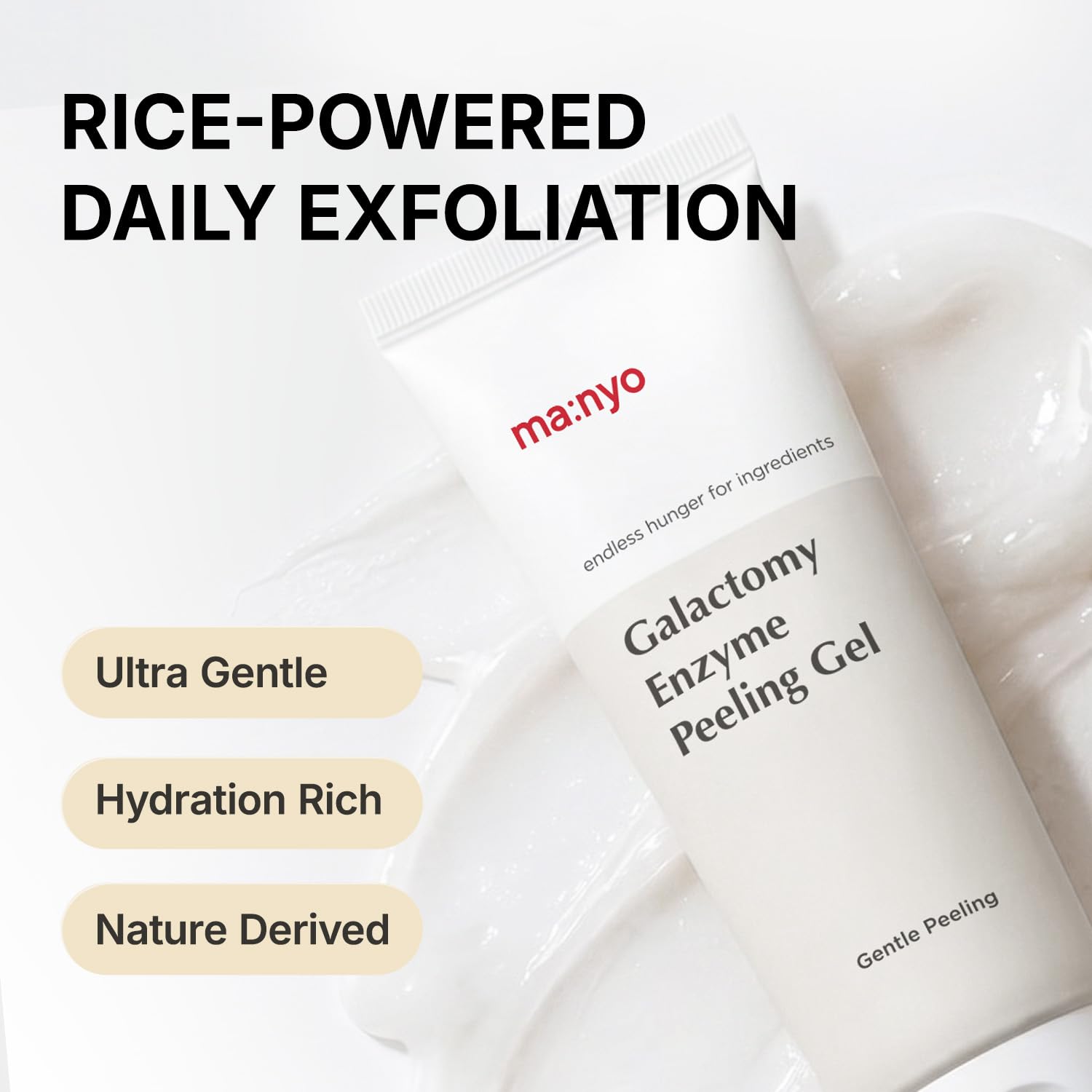 MANYO Galactomy Enzyme Peeling Gel, Gentle Face Exfoliator, 2.5 - ma:nyo