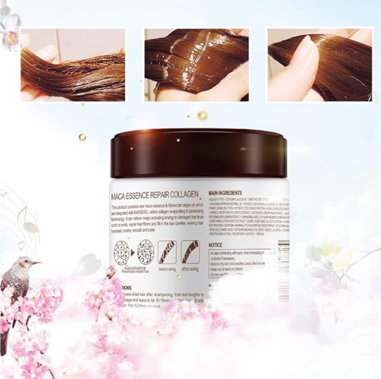 Deep Repair Conditioning Argan Oil Collagen Hair Mask - TOLO Deals Official Imagery - 3