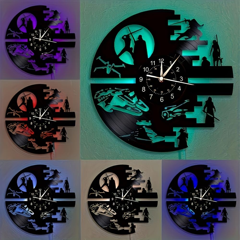 Decorative Vinyl Wall Clock with 12 Inches Science Fiction - Premium Selection Official Imagery - 6
