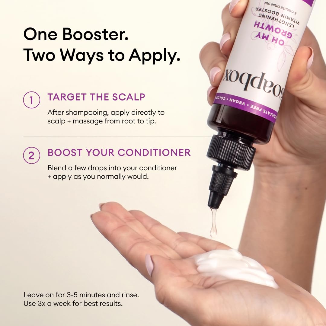 Soapbox Oh My Growth Hair Treatment, Vitamin Booster for Thicker Hair - Soapbox Official Product View 8