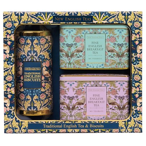 New English Teas Song Thrush British Tea Cookies Gift Set - New English Teas Official Imagery - 1