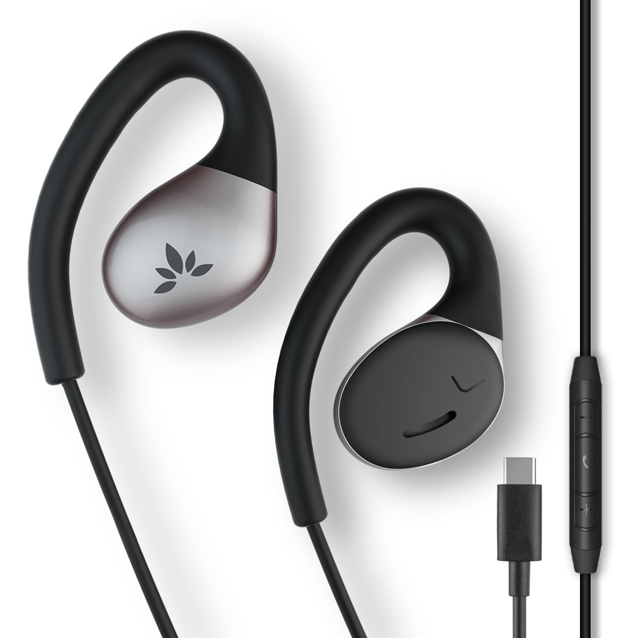Avantree Resolve – 3.5mm AUX Wired Open-Ear Earbuds w/Mic & Over- - Avantree Official Product View 9