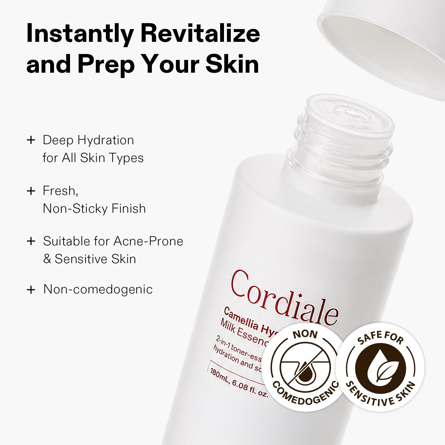 Cordiale Camellia Hydrating Milk Essence Toner Moisturizer - CORDIALE Official Imagery - 3