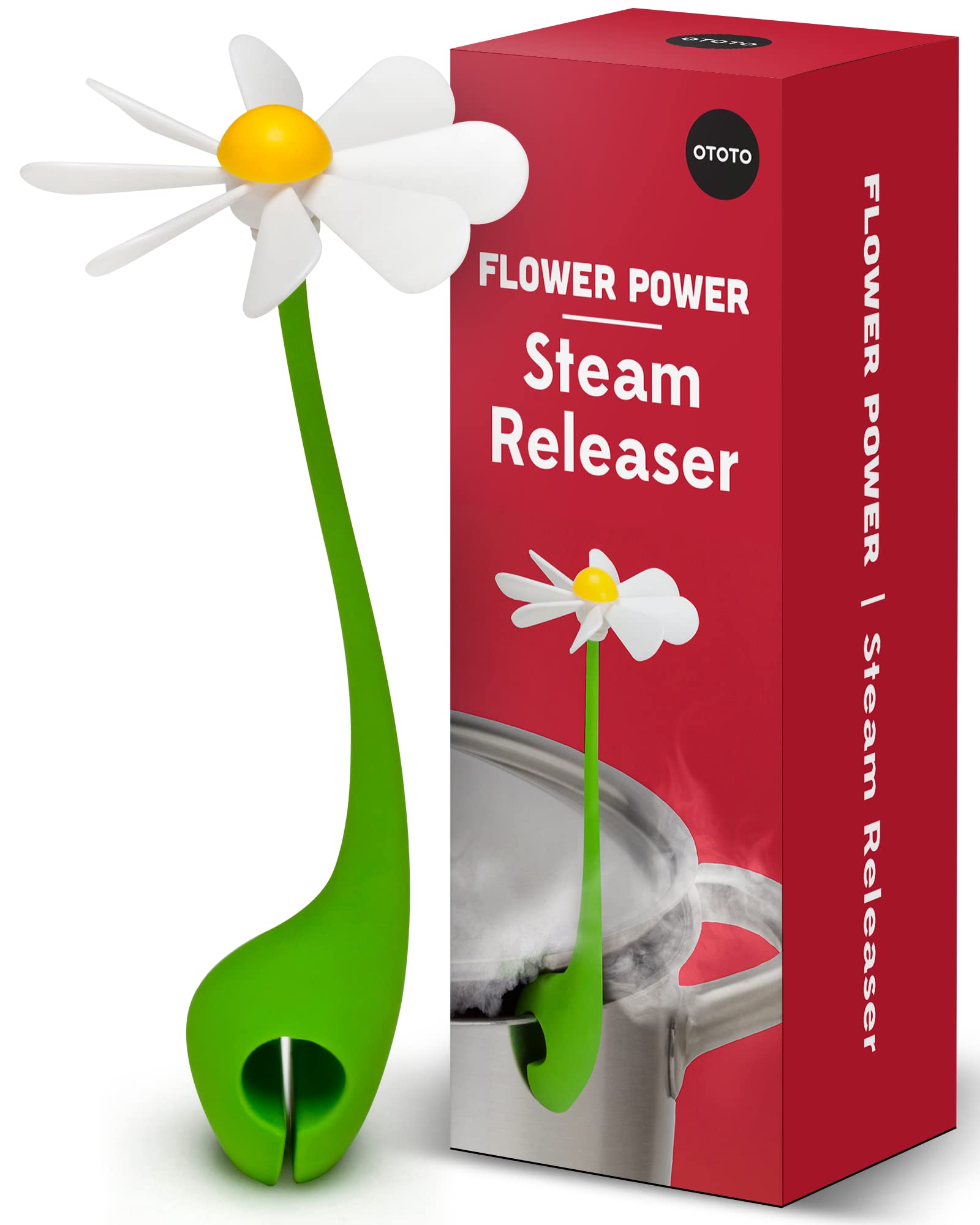 OTOTO New Flower Power Steam Releaser - Fun Kitchen Gadgets - Spinning - View 1