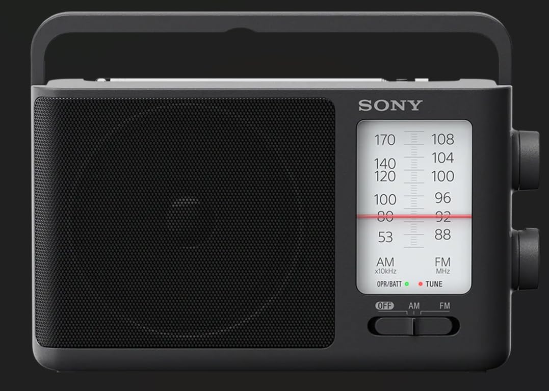 Sony ICF-506 Portable FM/AM Radio – Black
