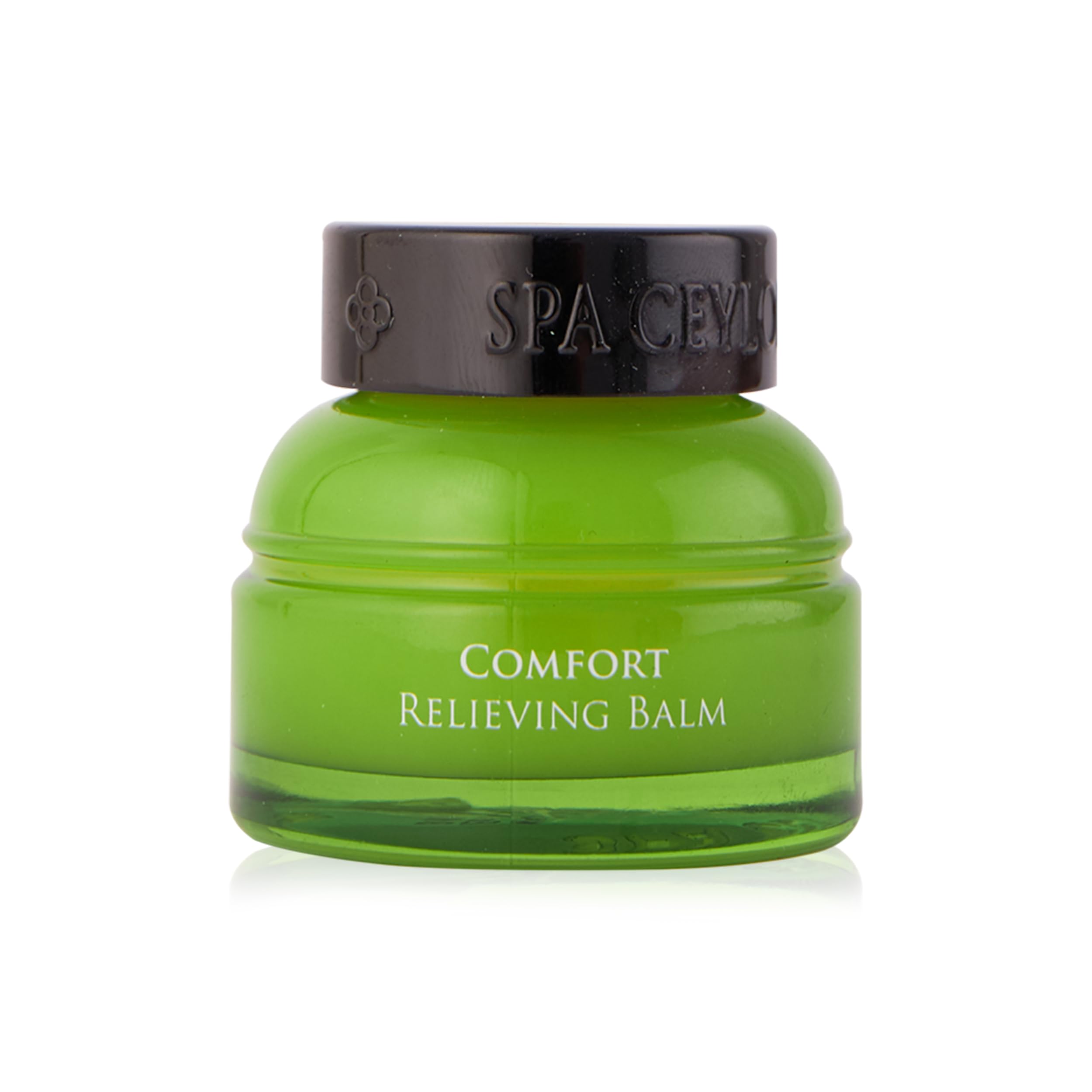 SPA CEYLON Ayurveda Comfort herbal balm, skin moisturizer with soothing natural ingredients, in a jar.